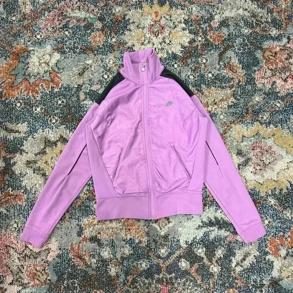 Vintage  Nike Pink Zip-up Track Jacket Small - Picture 1 of 6